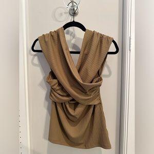 Banana republic ribbed wrap top BNWT